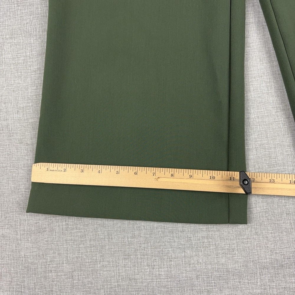 Joie Womens Size 2 Olive Green Wide Leg Crepe High Rise Dress Pants Trousers - Picture 4 of 12